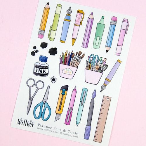 Stickers Willwa - Planner Pens and Tools