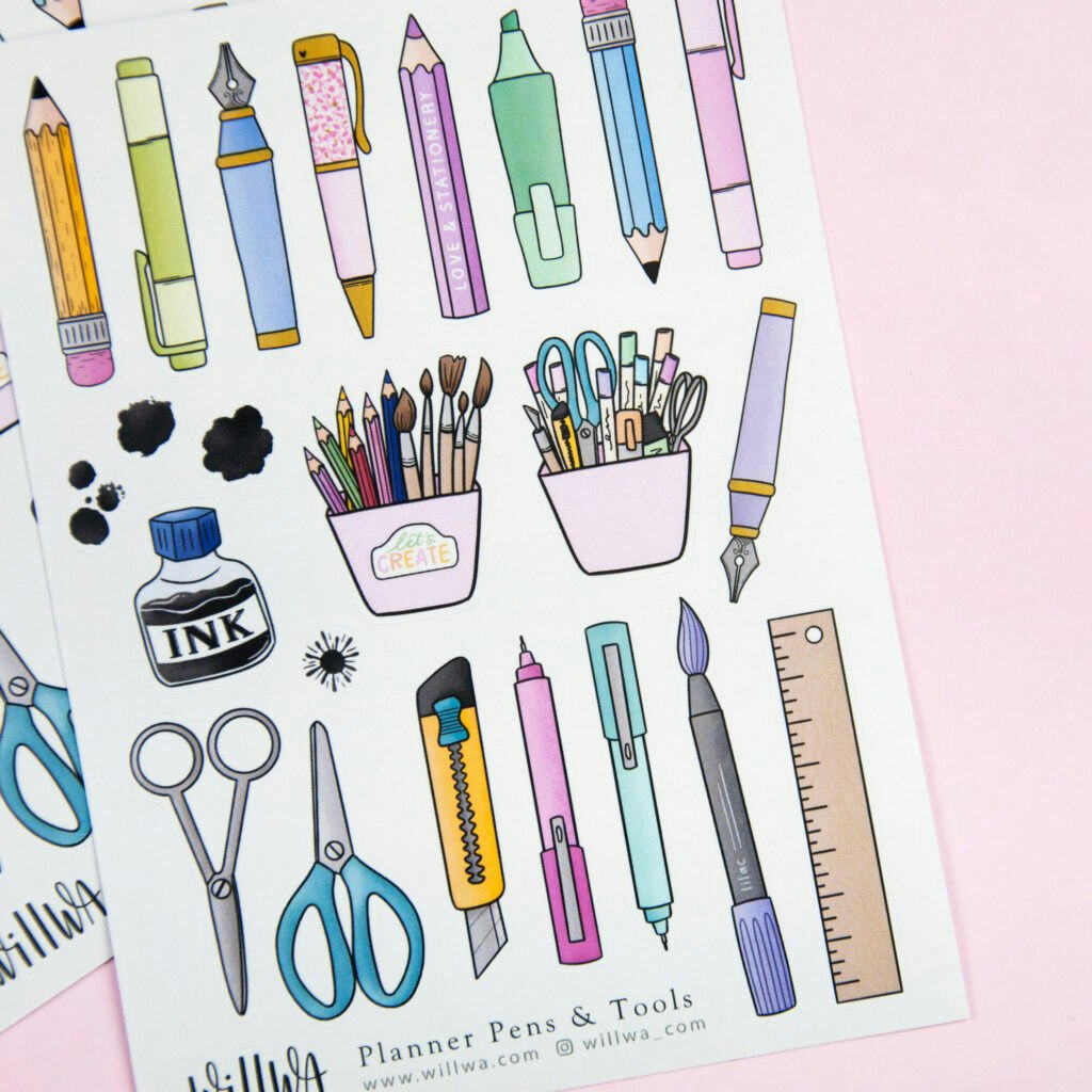 Stickers Willwa - Planner Pens and Tools