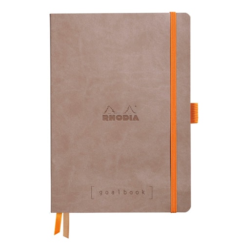 Rhodia GoalBook Dotted Notebook - A5 Taupe