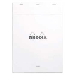 Rhodia Anteckningsblock No. 18 linjerad - A4 White