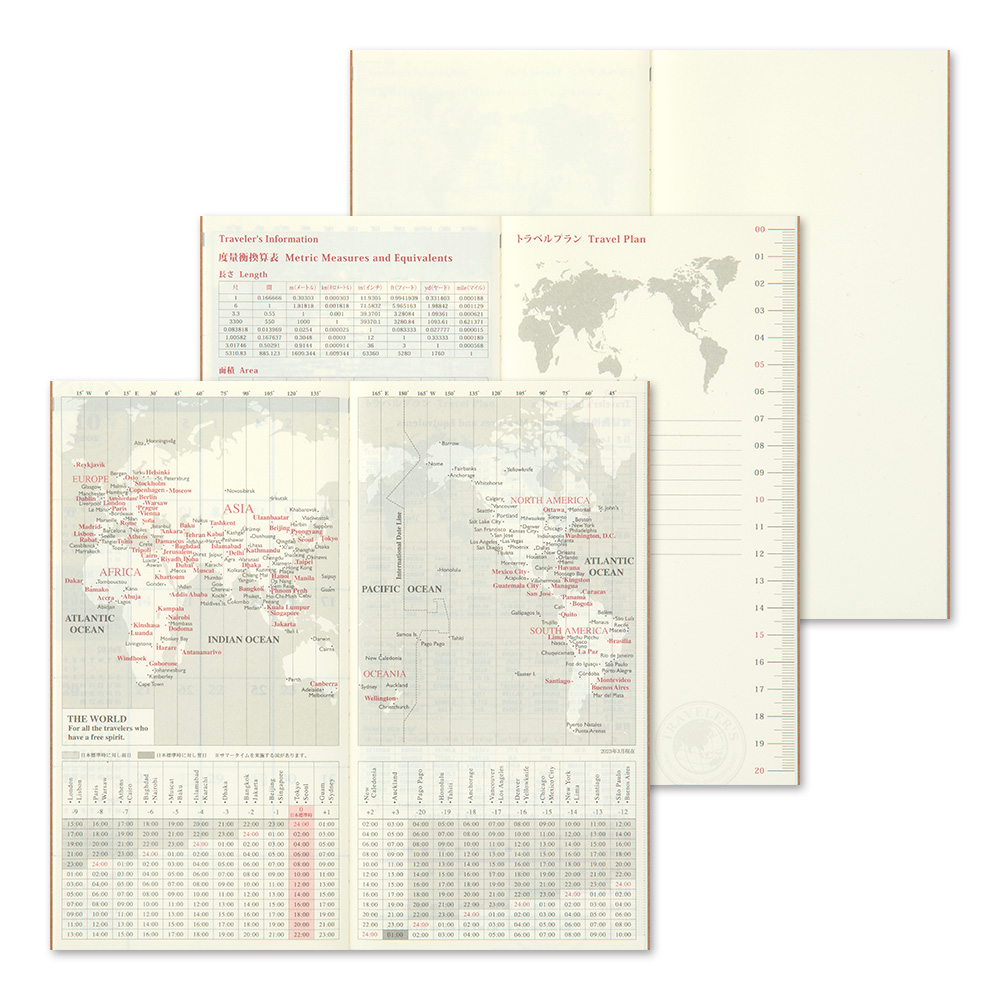 2024 Diary Refill (Monthly) - Regular Size // Traveler's Notebook