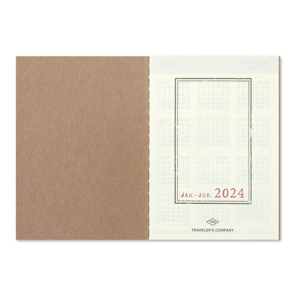 2024 Diary Refill (Weekly) - Passport Size // Traveler's Notebook