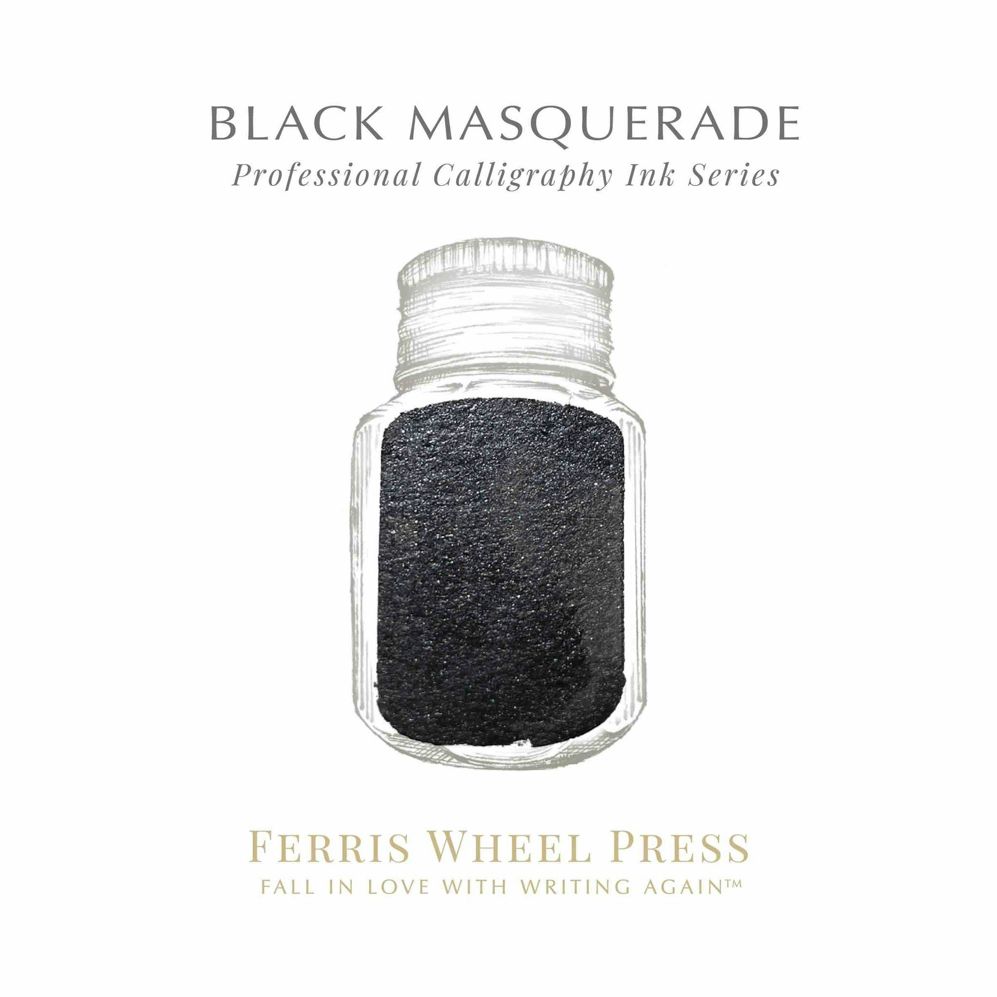 Ferris Wheel Press Calligraphy Ink - Black Masquerade 28 ml