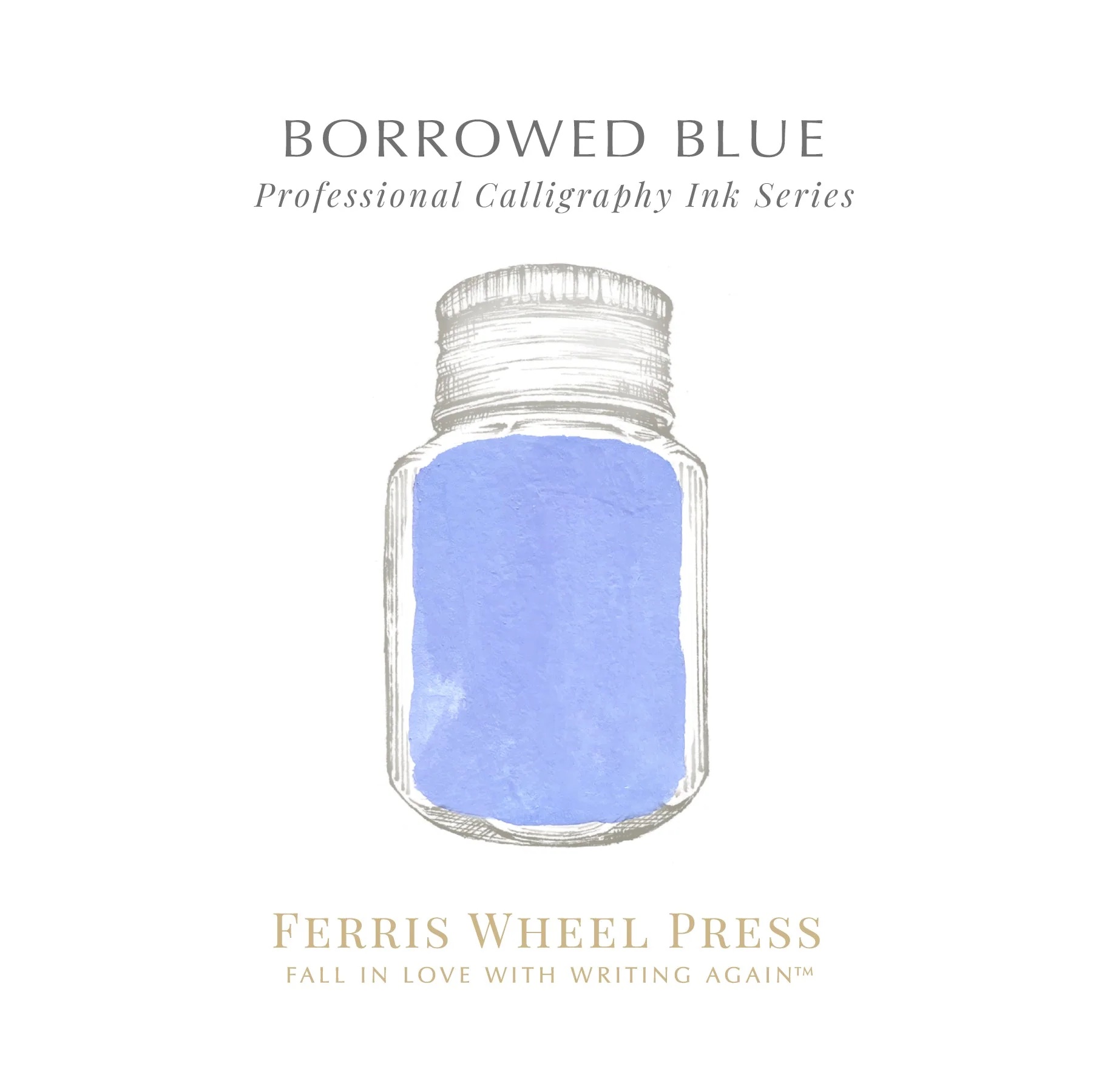 Ferris Wheel Press Calligraphy Ink - Borrowed Blue 28 ml