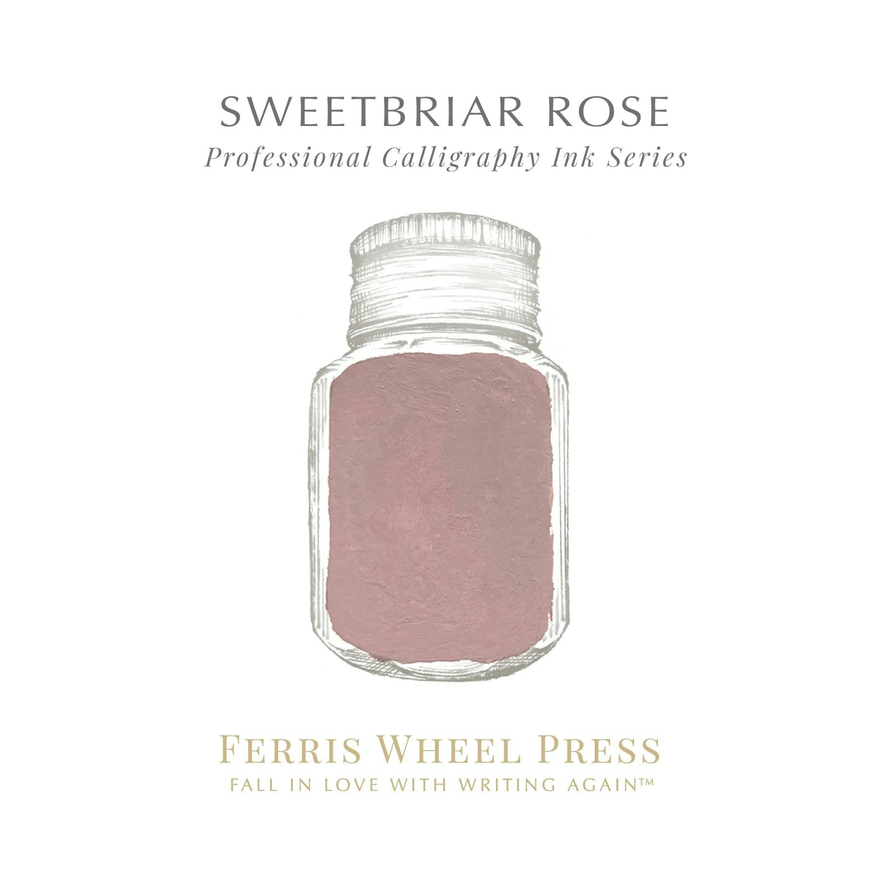 Ferris Wheel Press Calligraphy Ink - Sweetbriar Rose 28 ml