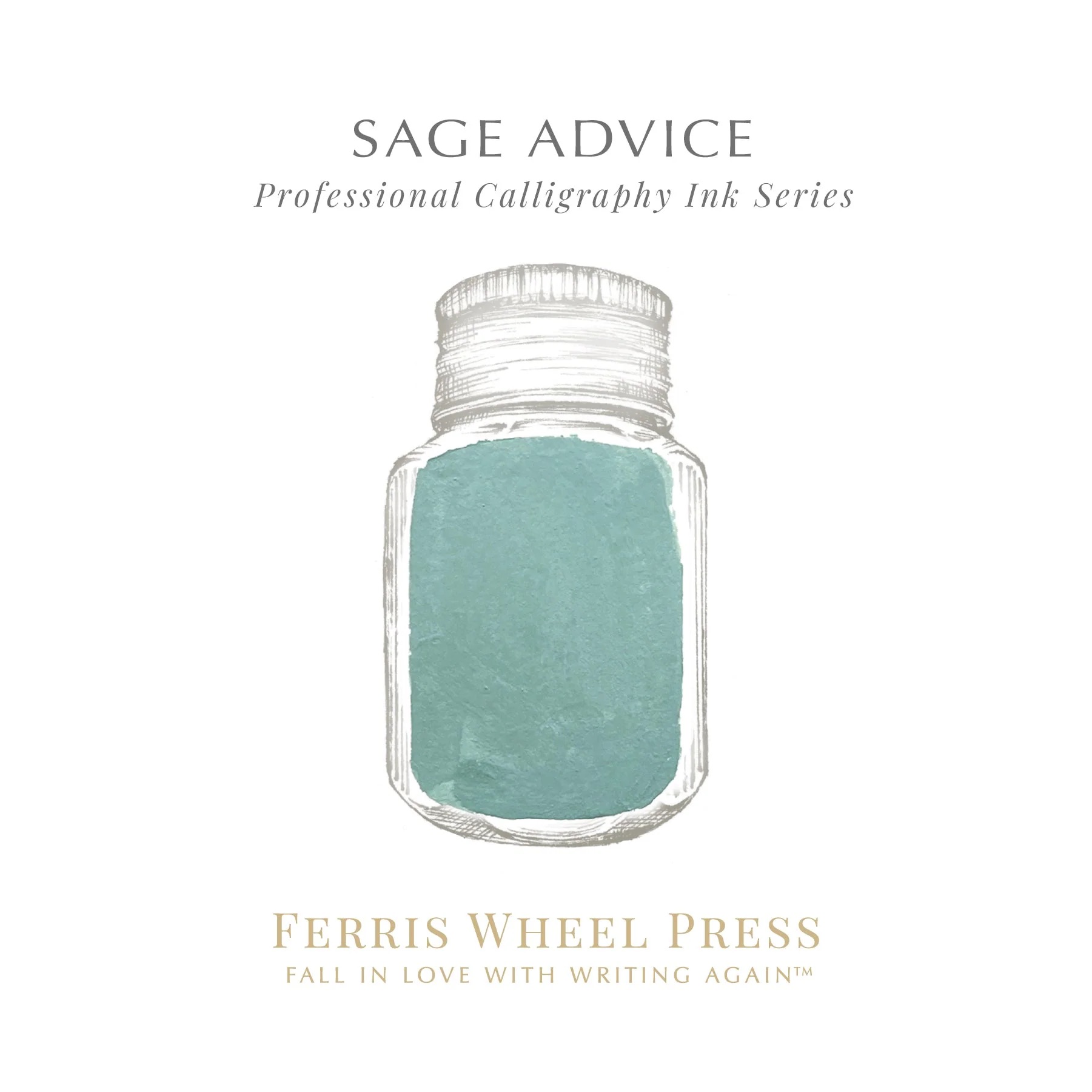 Ferris Wheel Press Calligraphy Ink - Sage Advice 28 ml