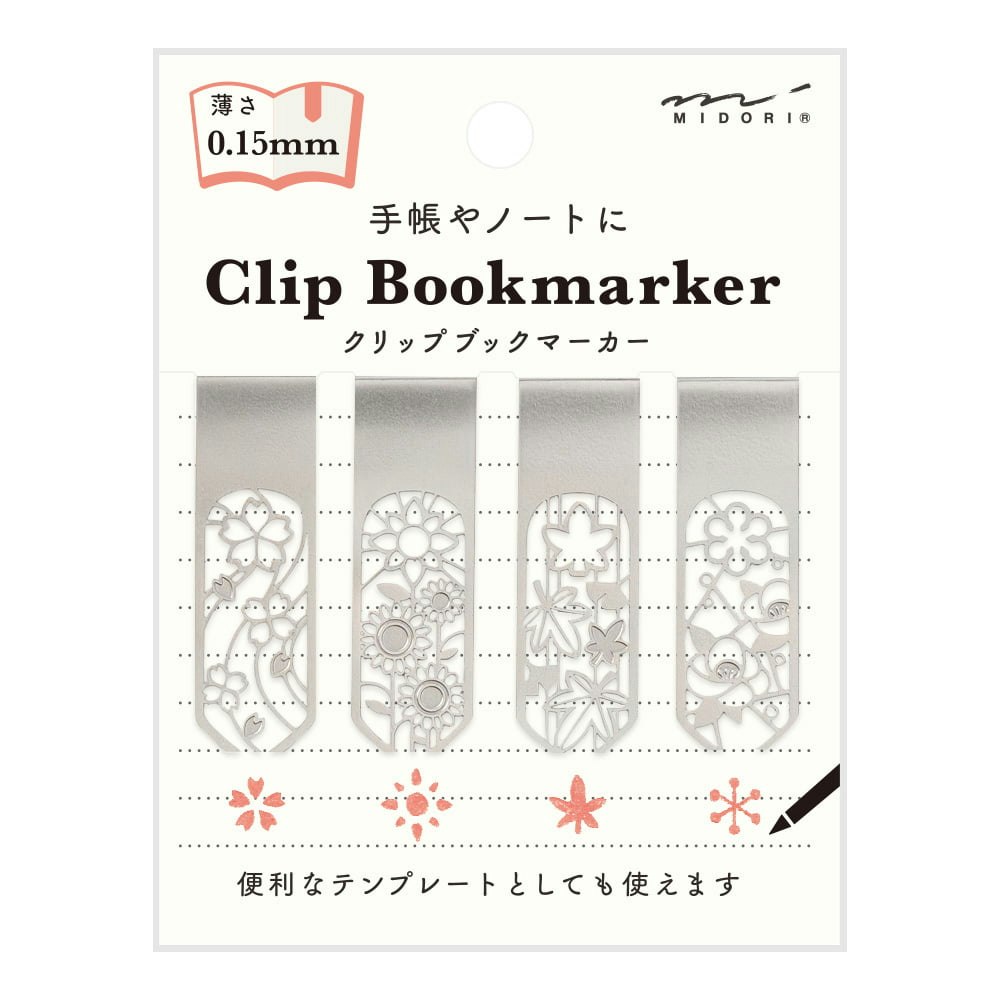 Midori Clip Bookmarker Flower