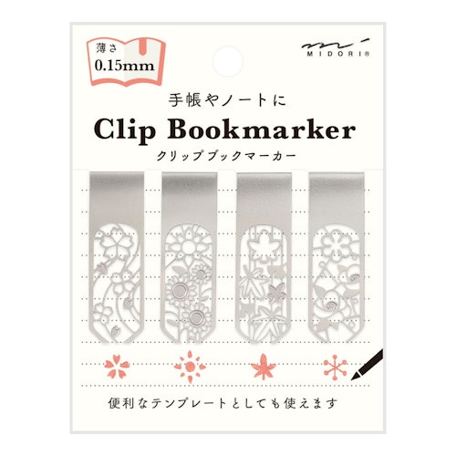 Midori Clip Bookmarker Flower