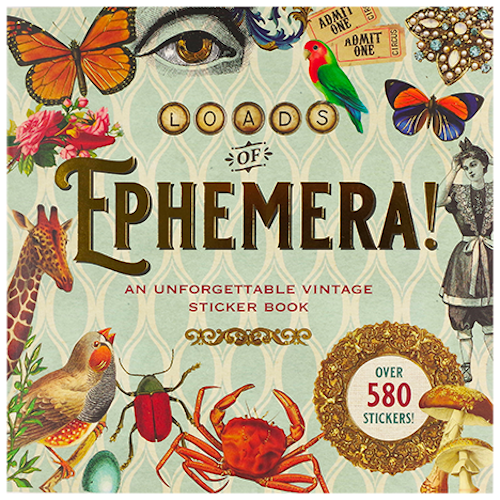 Sticker Book Loads of Ephemera! (580 stickers)