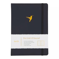 Yop & Tom Dot Grid Journal - Hummingbird Charcoal A5