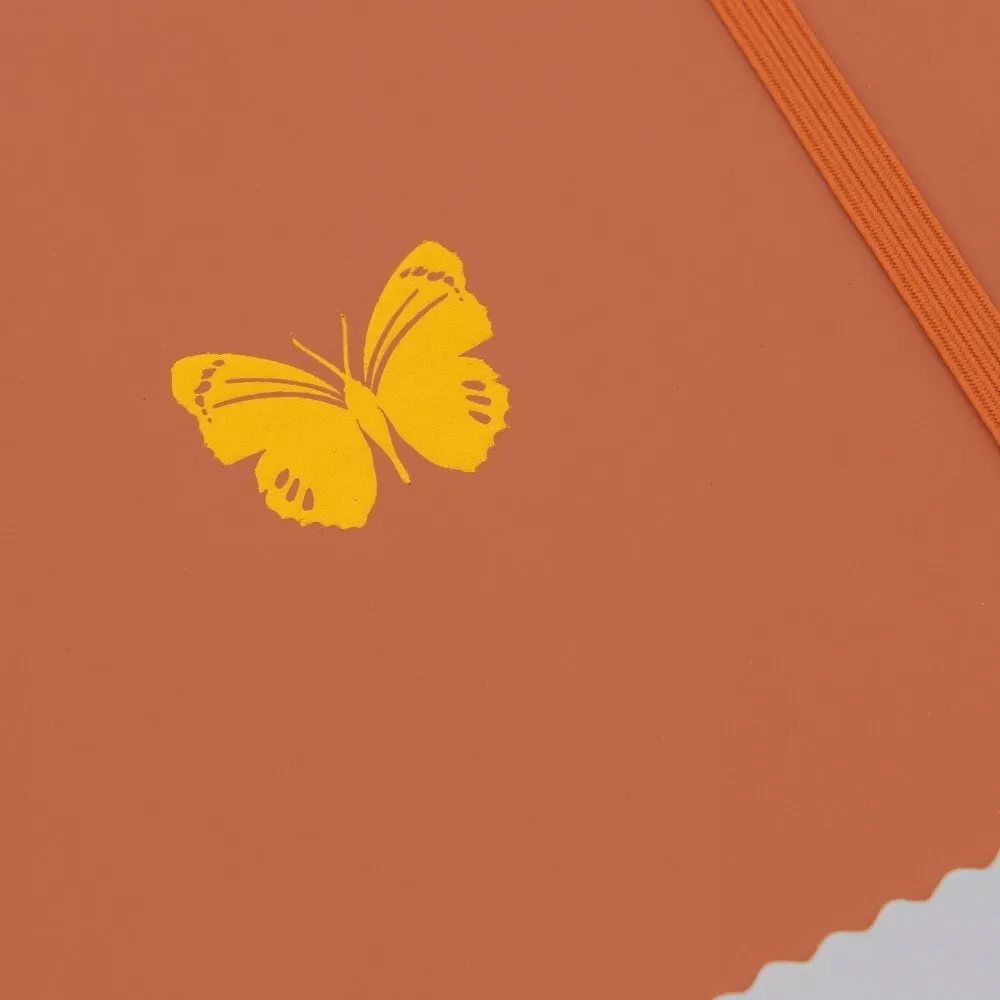 Yop & Tom Dot Grid Journal - Butterfly Burnt Orange A5