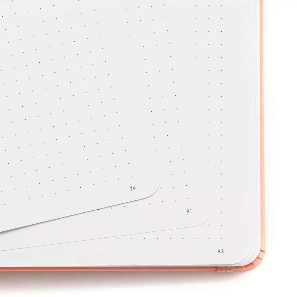 Yop & Tom Dot Grid Journal - Hummingbird Burnt Orange A5
