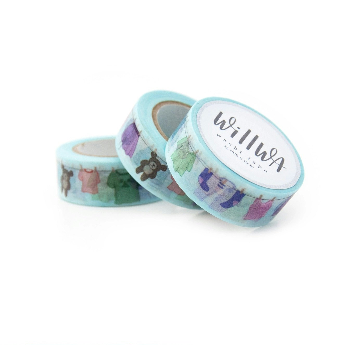 Washi tape Willwa - Laundry Line 15 mm