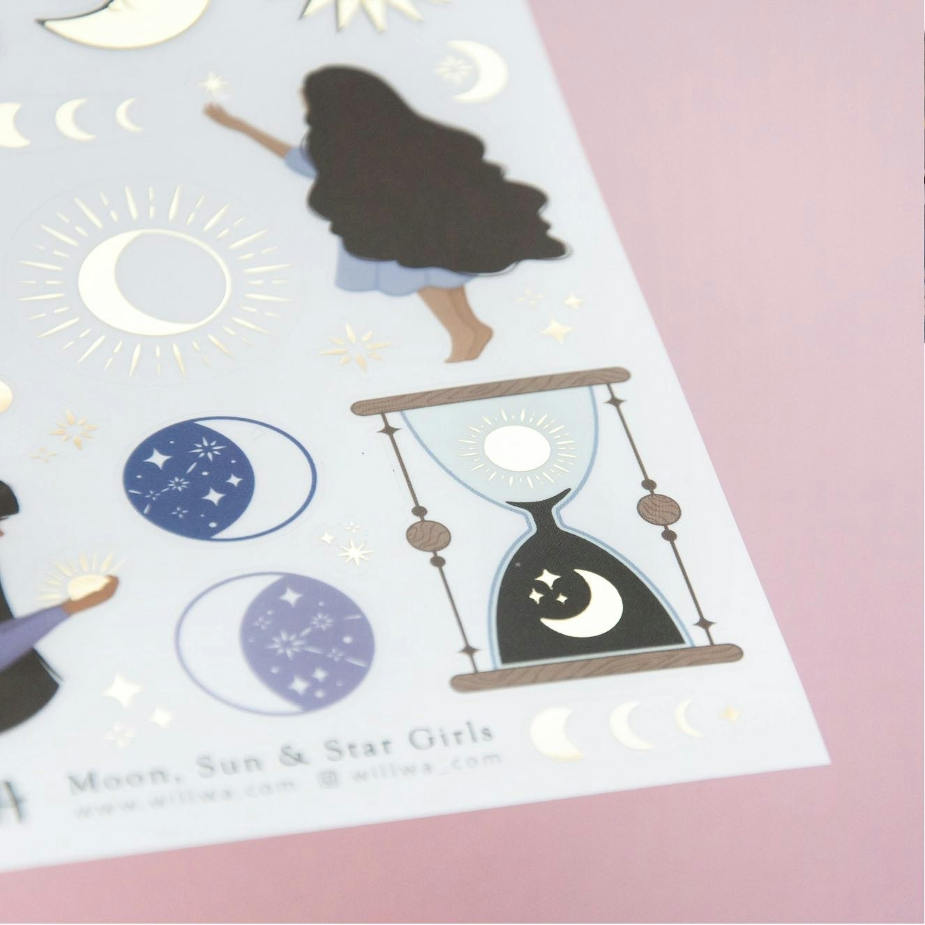 Stickers Willwa - Moon, Sun and Stars Girls