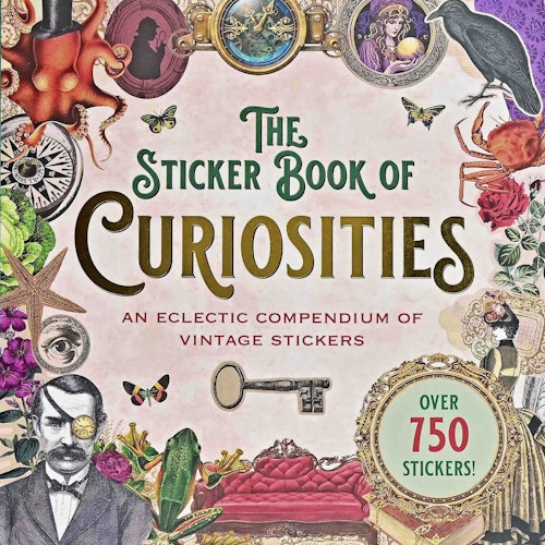 Stickersbok The Sticker Book of Curiosities  (750 stickers)