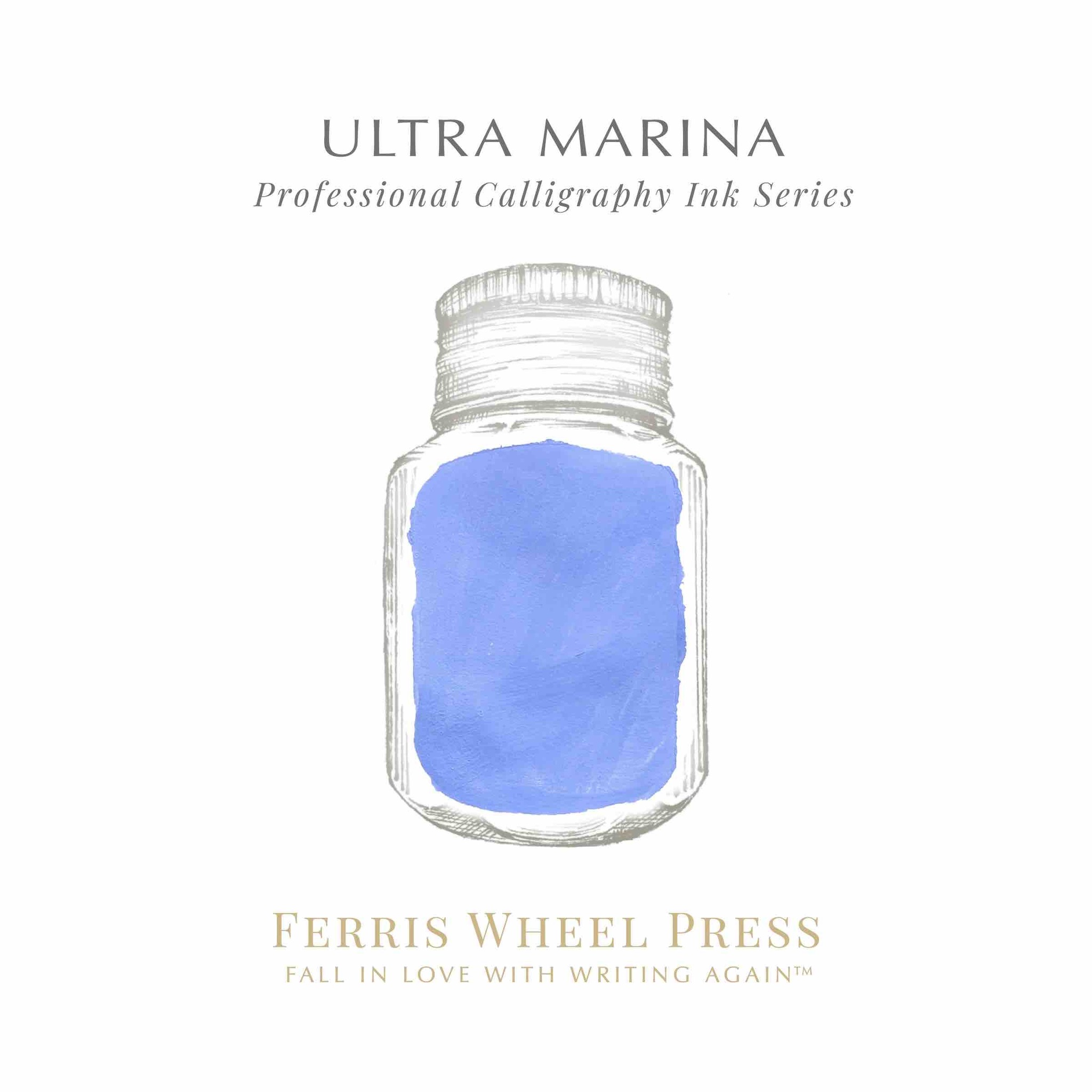 Ferris Wheel Press Calligraphy Ink - Ultra Marina 28 ml