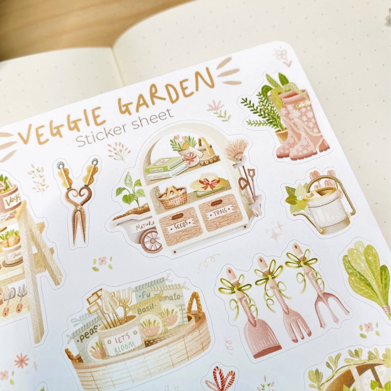 Stickers Lettoon - Veggie Garden