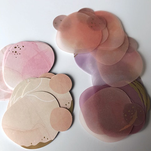 Flake Stickers Hitokakera Seal - Dusty Pink