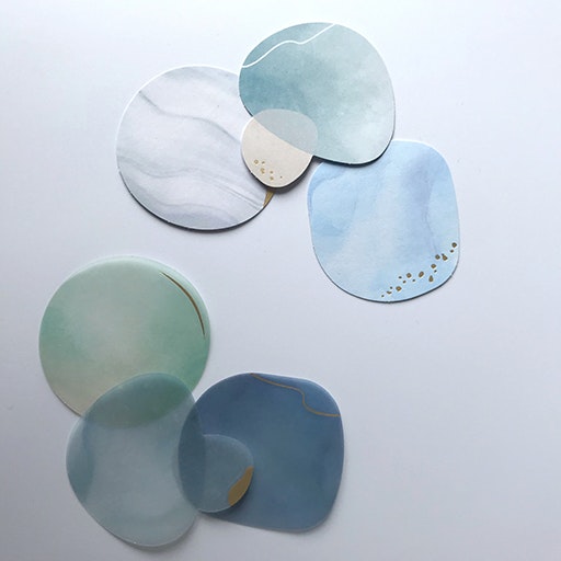 Flake Stickers Hitokakera Seal - Misty Blue
