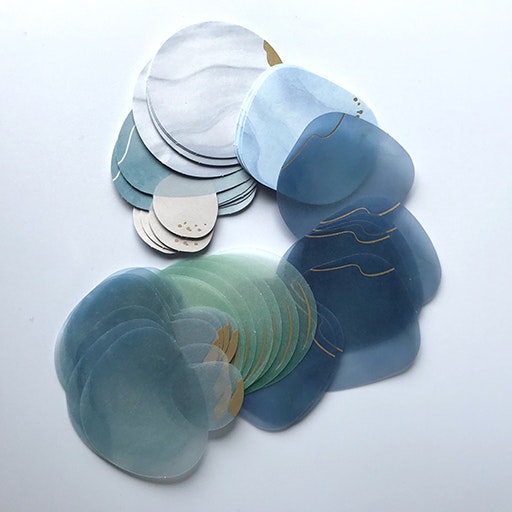Flake Stickers Hitokakera Seal - Misty Blue
