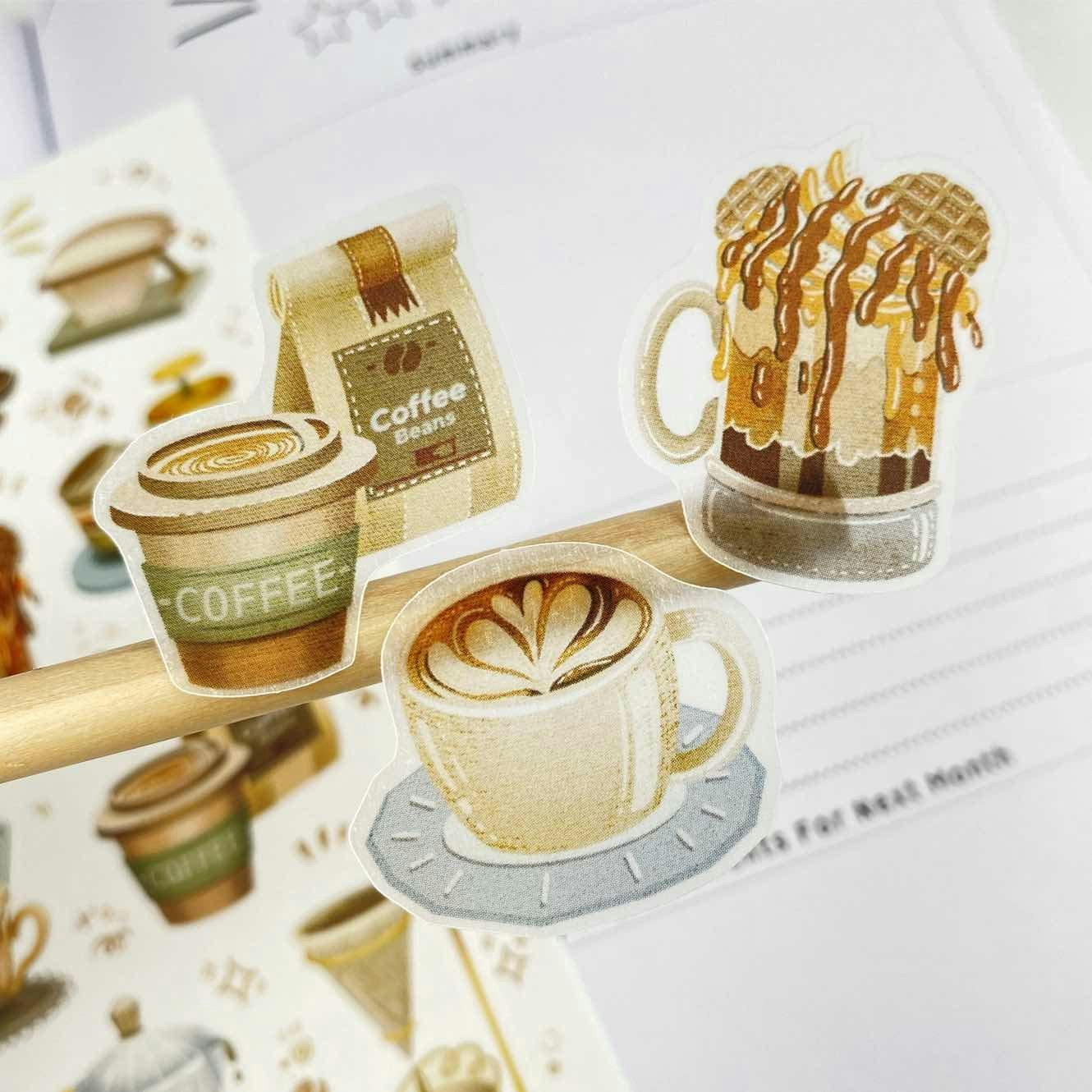 Stickers Lettoon - Coffee