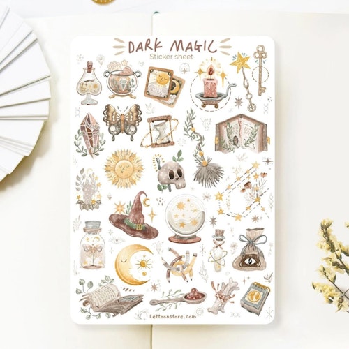 Stickers Lettoon - Dark Magic