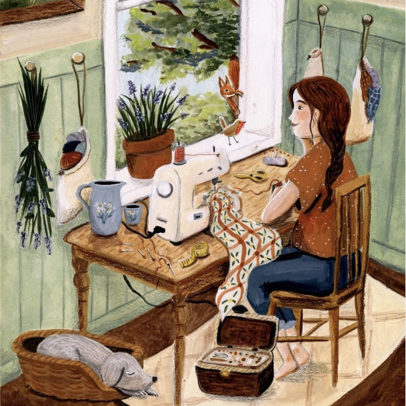 Card Esther Bennink - Open window