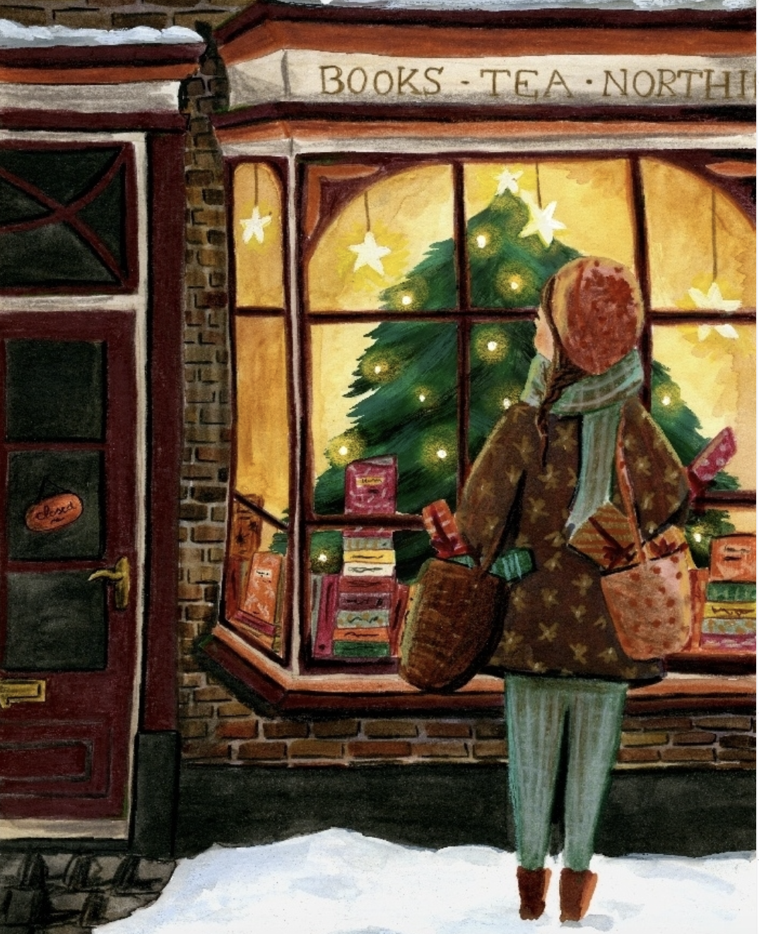 Card Esther Bennink - Christmas Shopping