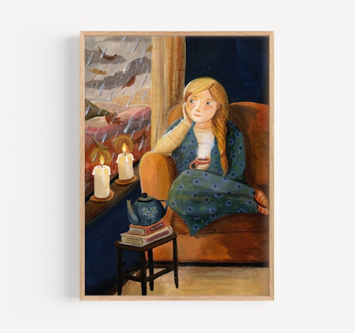 Print A4 Esther Bennink - Regnig kväll