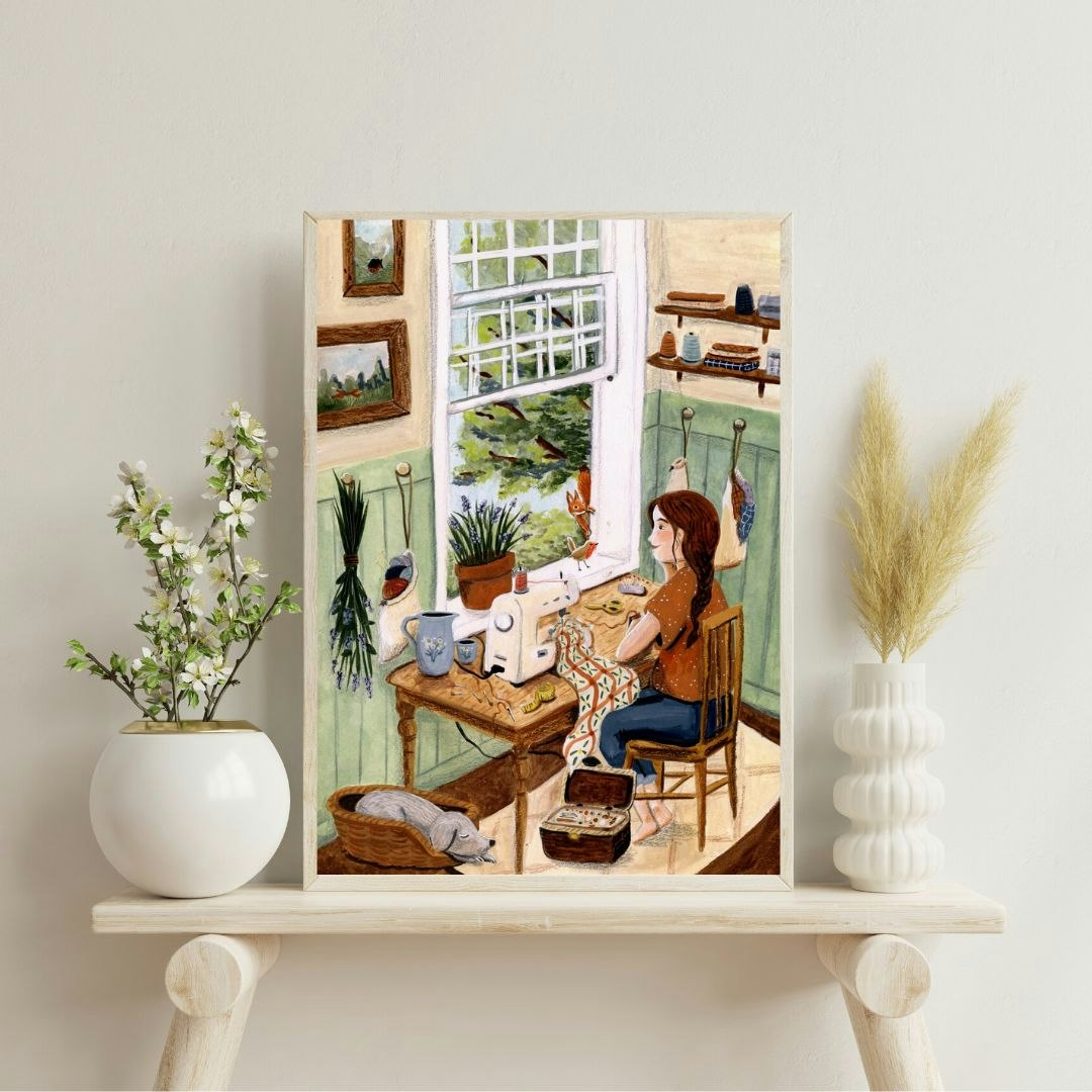 Print A4 Esther Bennink - Open window