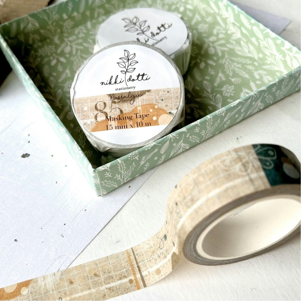 Washi tape Nikki Dotti - Nostalgic 15 mm