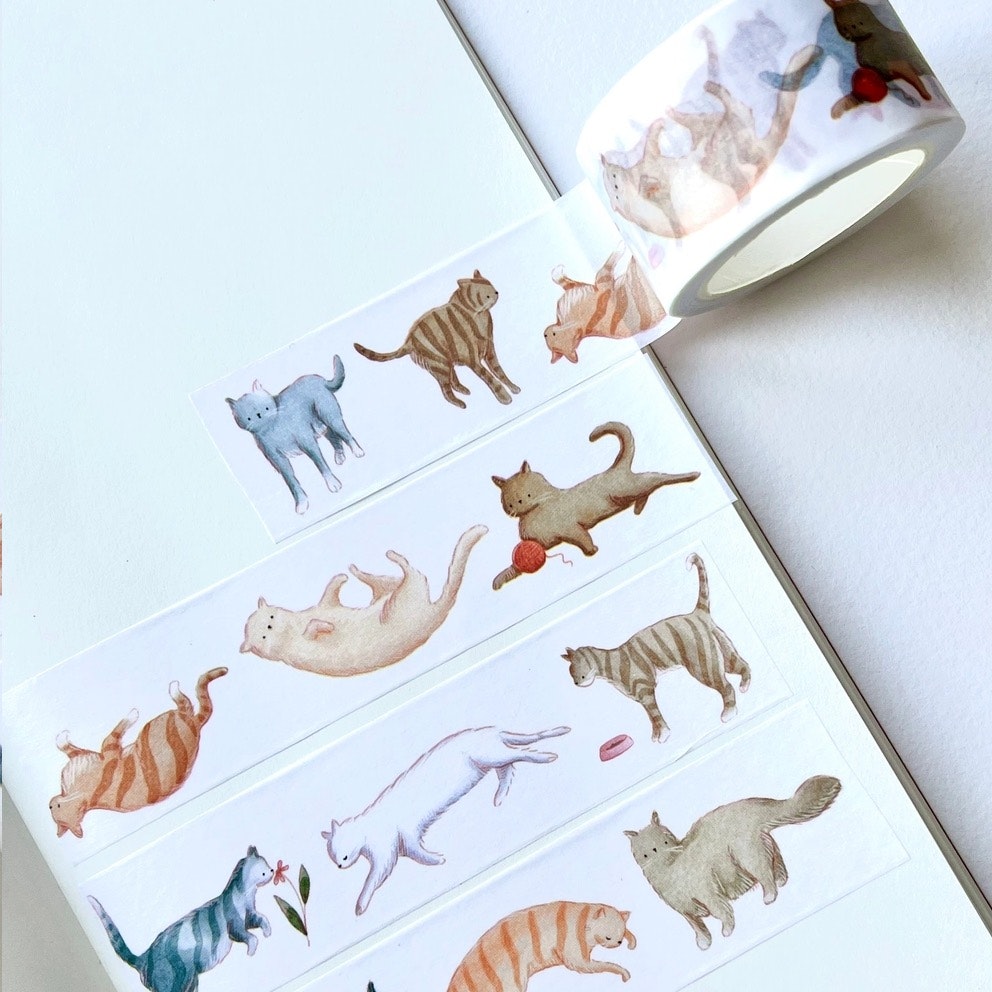 Washi tape Nikki Dotti - Cats 25 mm