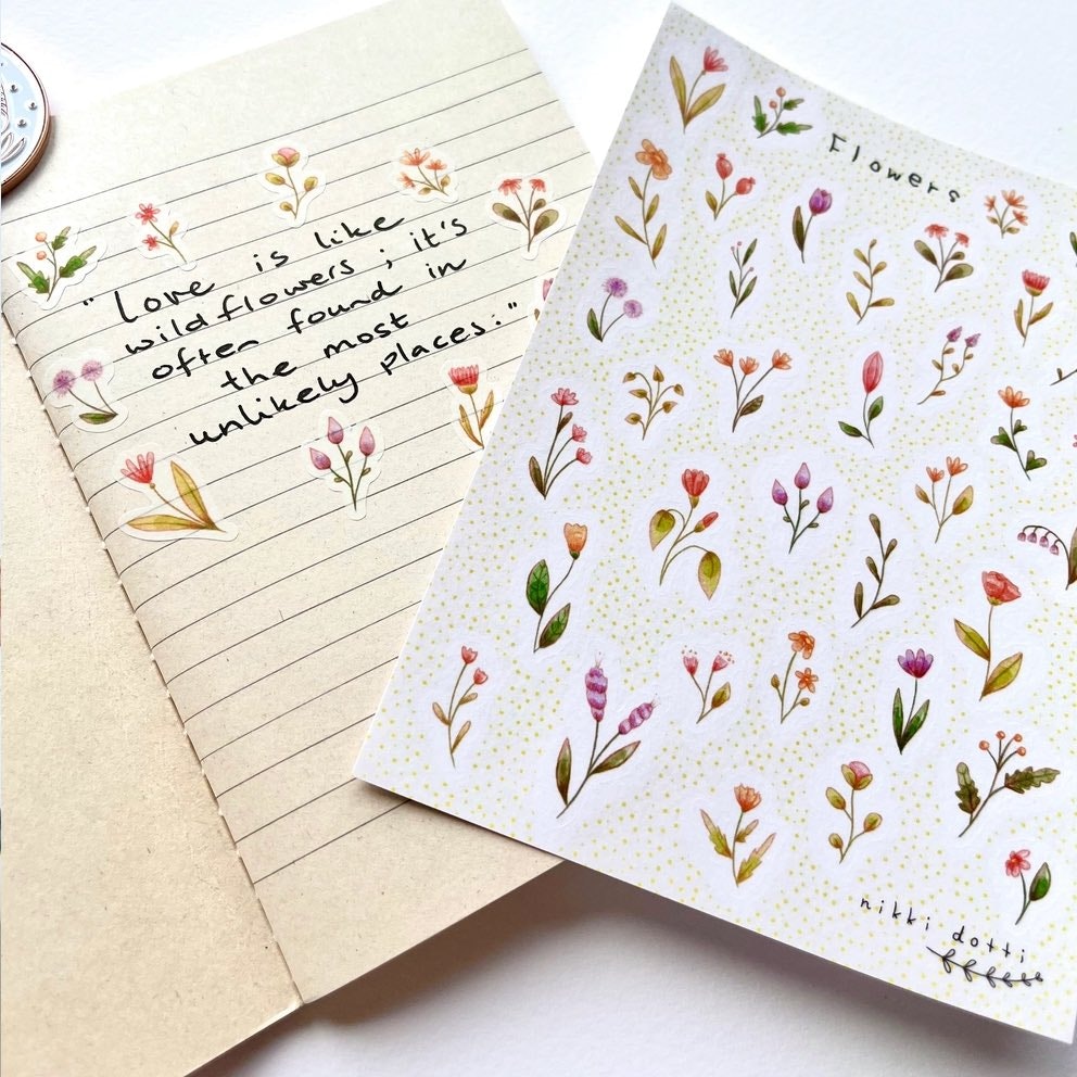 Washi Stickers Nikki Dotti - Flowers