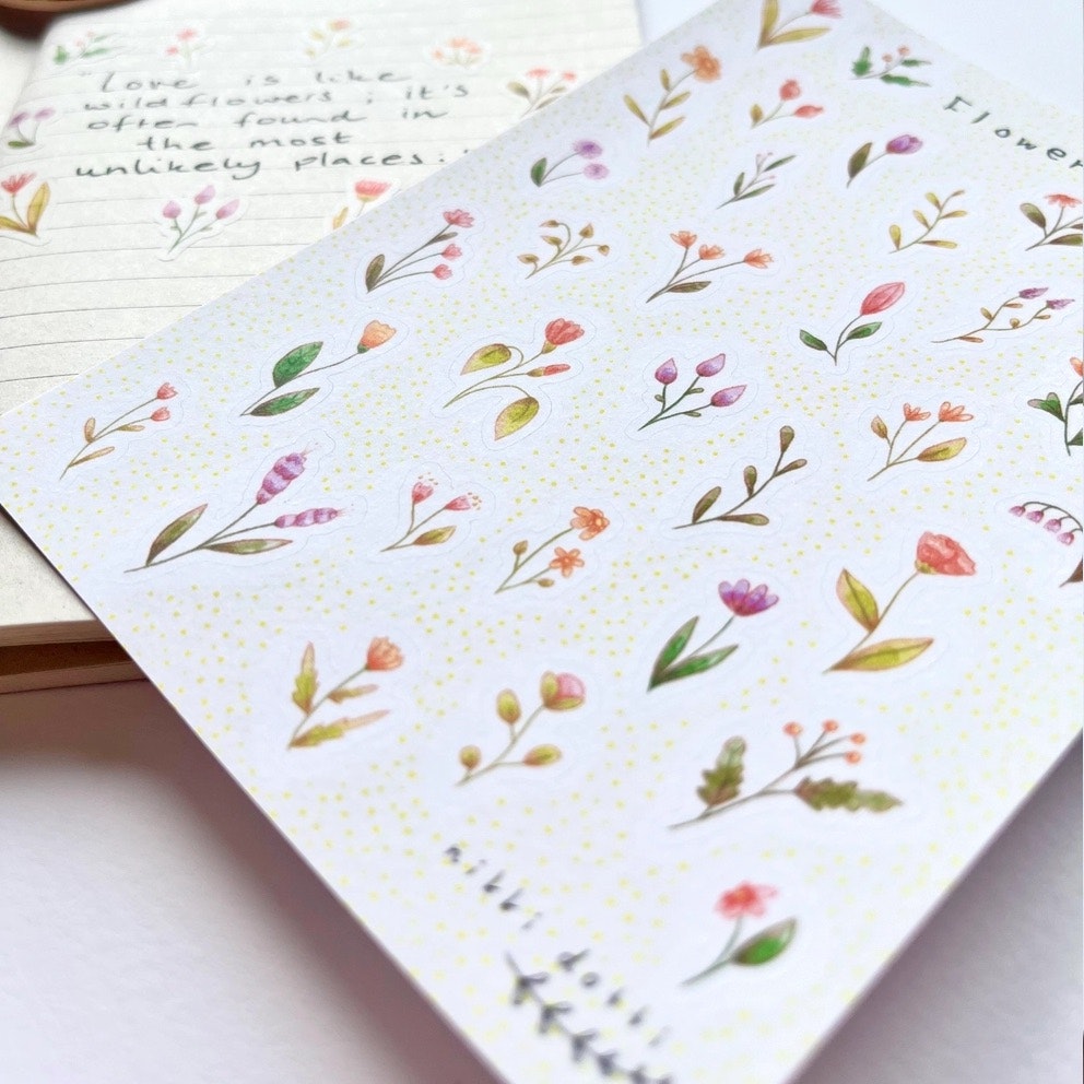 Washi Stickers Nikki Dotti - Flowers