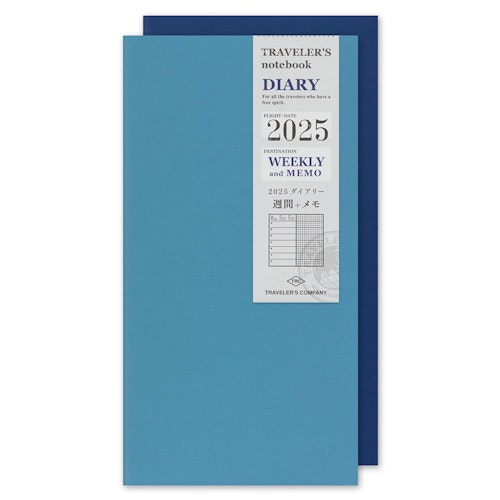 2025 Diary Refill (Weekly + memo) - Regular Size // Traveler's Notebook