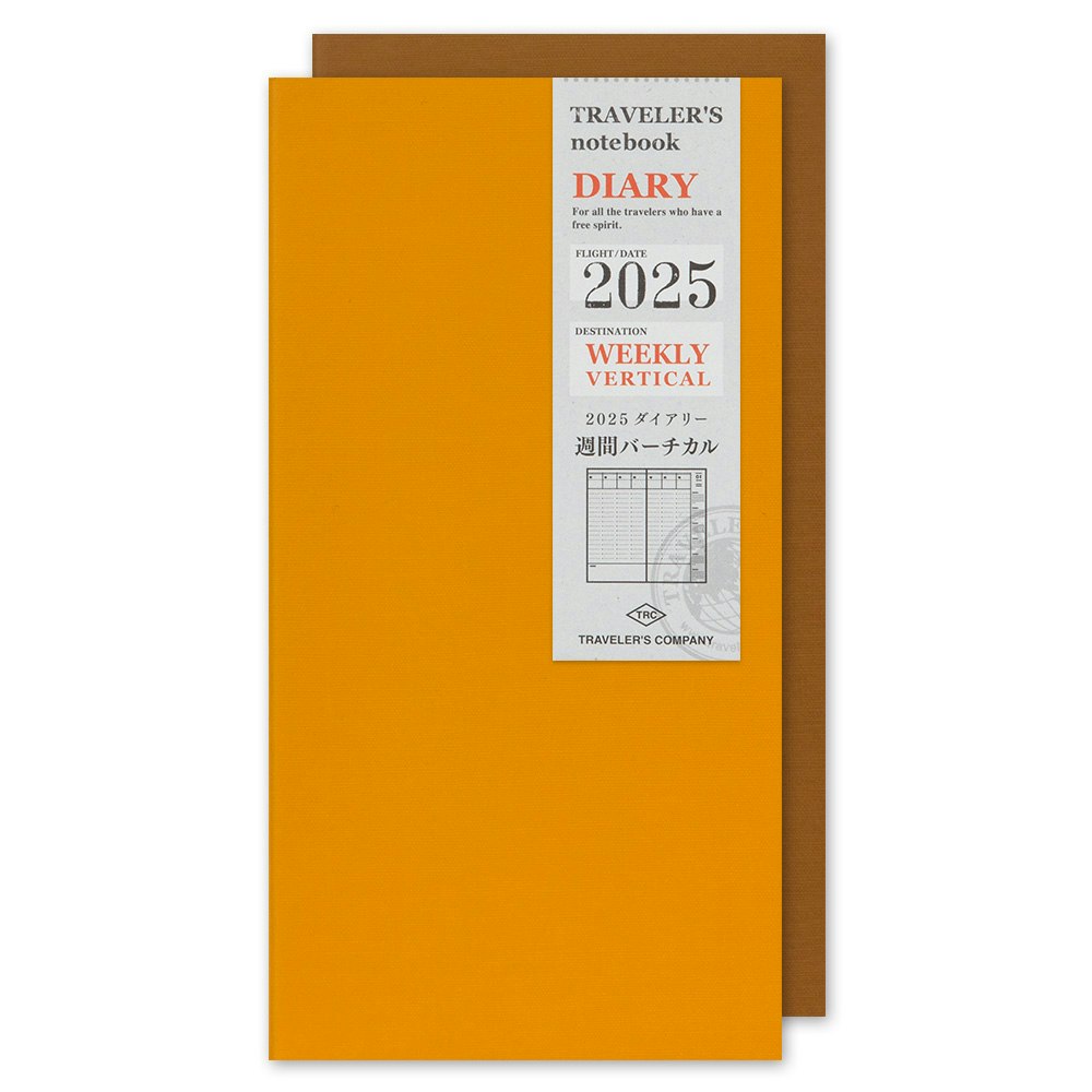 2025 Diary Refill (Weekly Vertical) - Regular Size // Traveler's Notebook