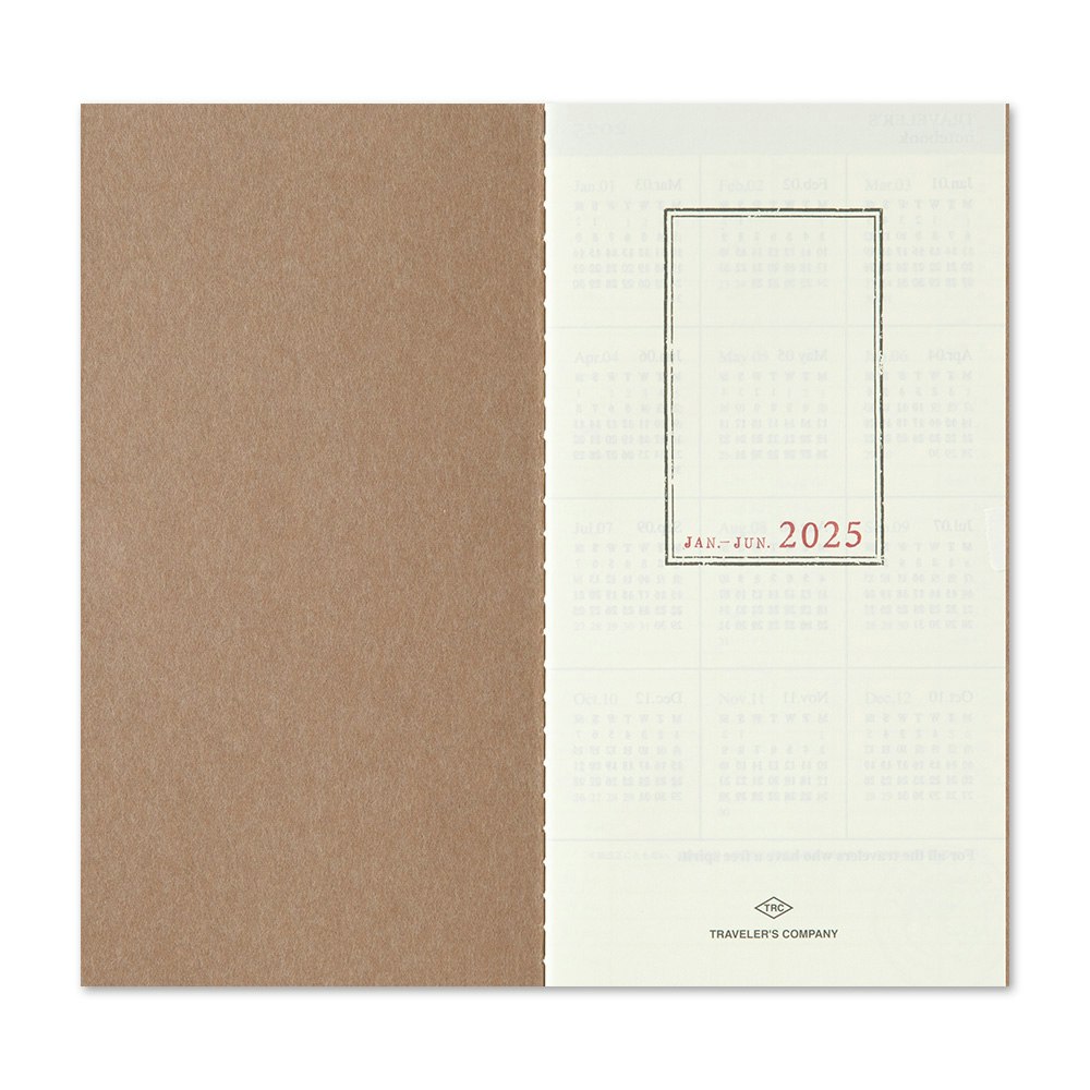 2025 Diary Refill (Weekly Vertical) - Regular Size // Traveler's Notebook
