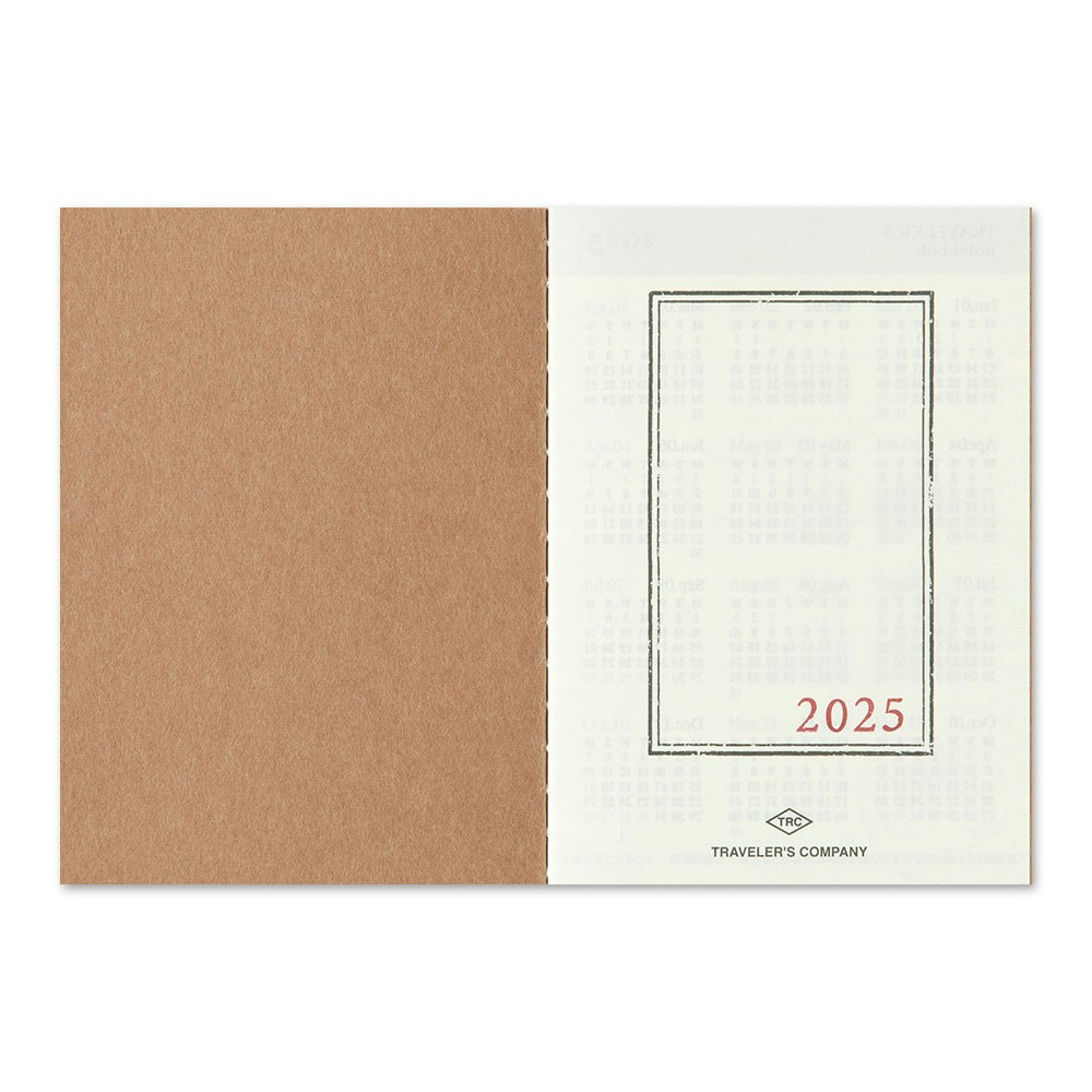 2025 Diary Refill (Monthly) - Passport Size // Traveler's Notebook