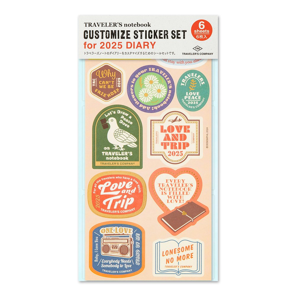 2025 Customized Stickers Set // Traveler's Notebook
