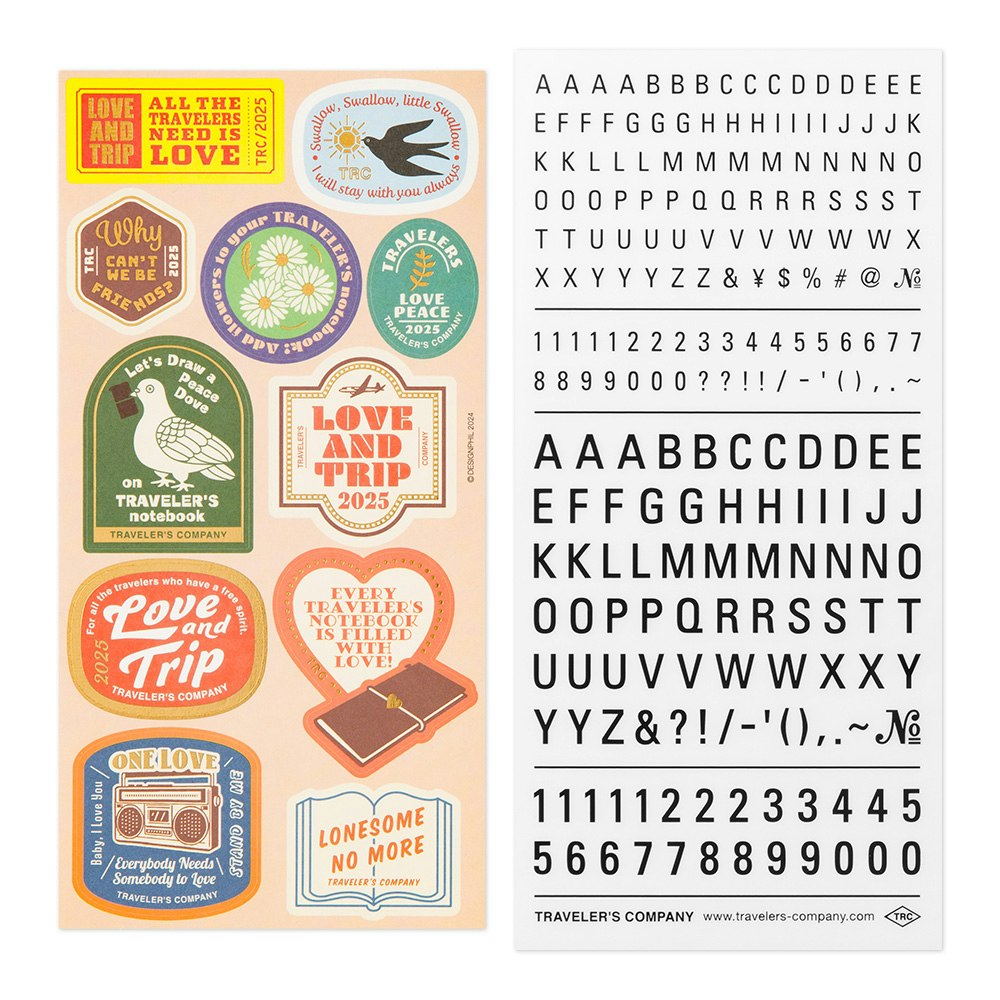 2025 Customized Stickers Set // Traveler's Notebook
