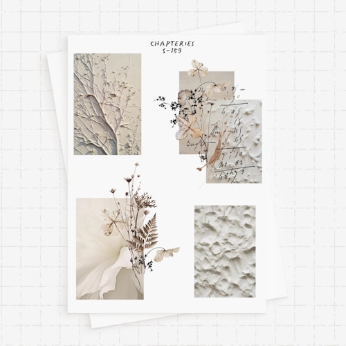 Chapteries Stickers - Paper and Flowers
