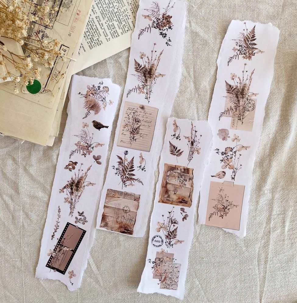 Chapteries PET Tape - Dried Flowers 50 mm