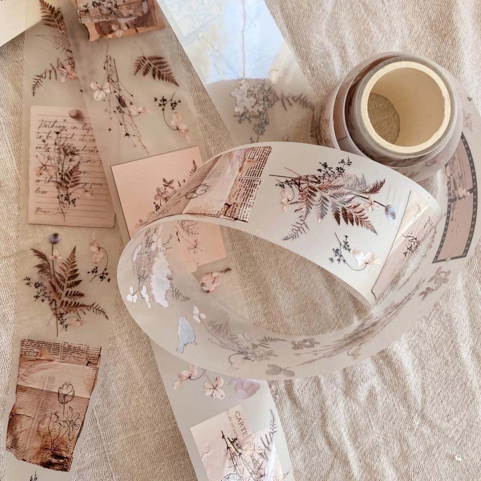 Chapteries PET Tape - Dried Flowers 50 mm