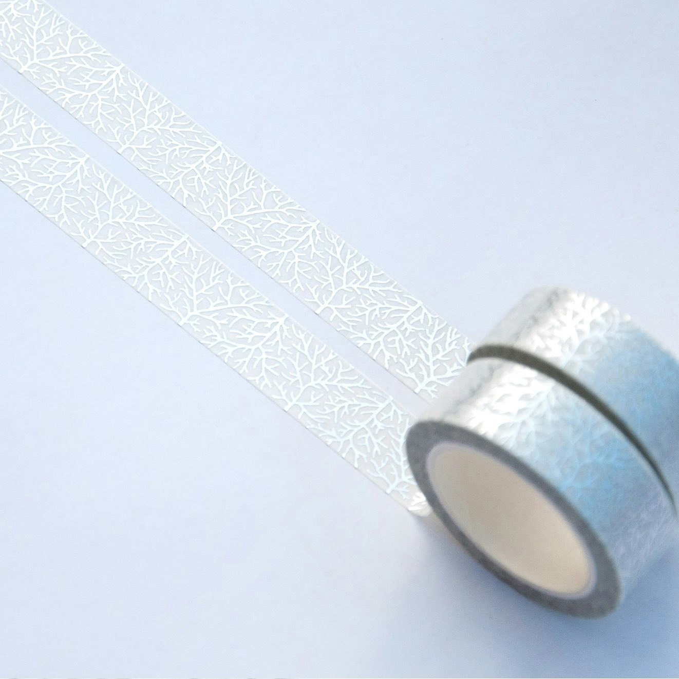 Washi Tape Willwa - Crystal Trees White 15 mm