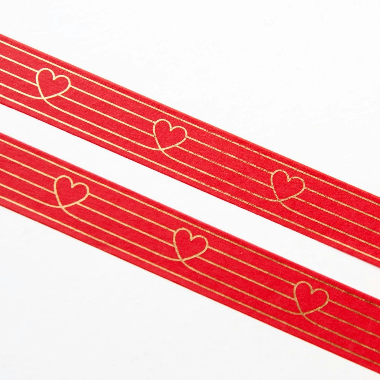 Washi Tape Willwa - Red Heart To Heart 15 mm