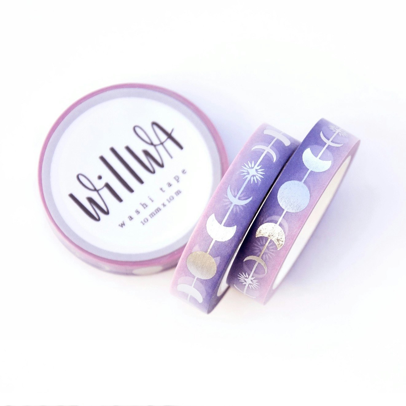 Washi Tape Willwa - Silver Luna 10 mm