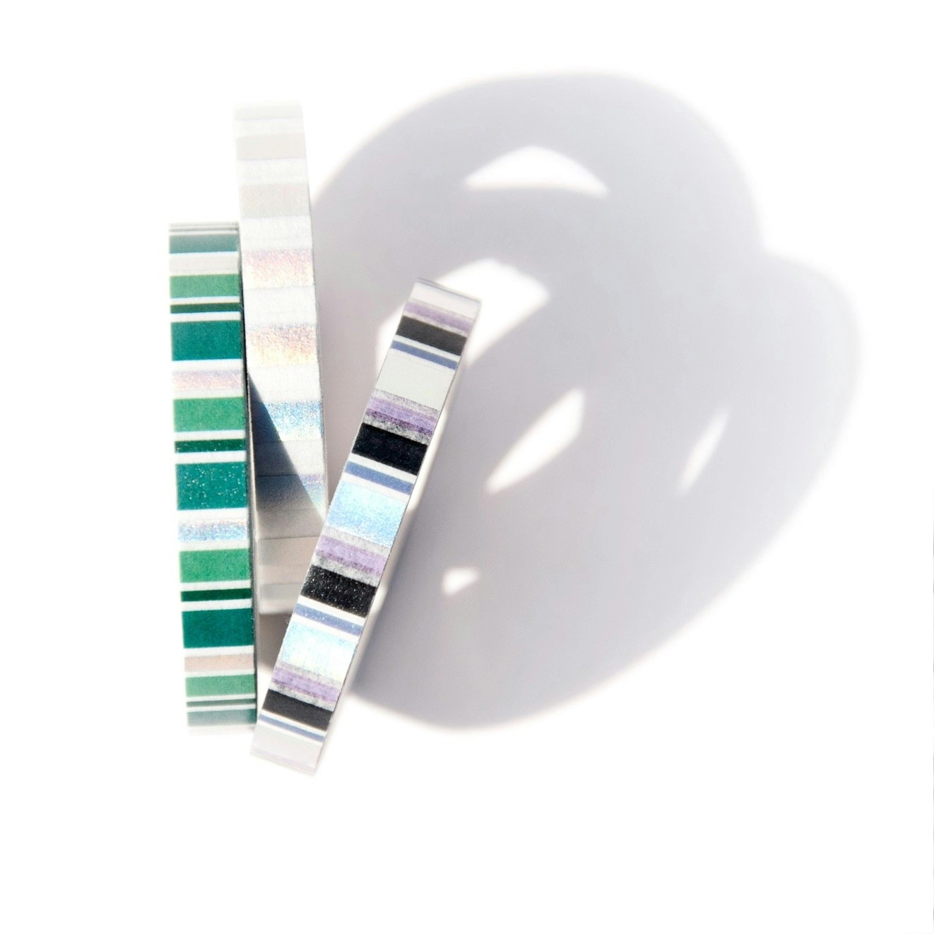 Washi Tape Willwa - Holo Stripes Slim set 6mm