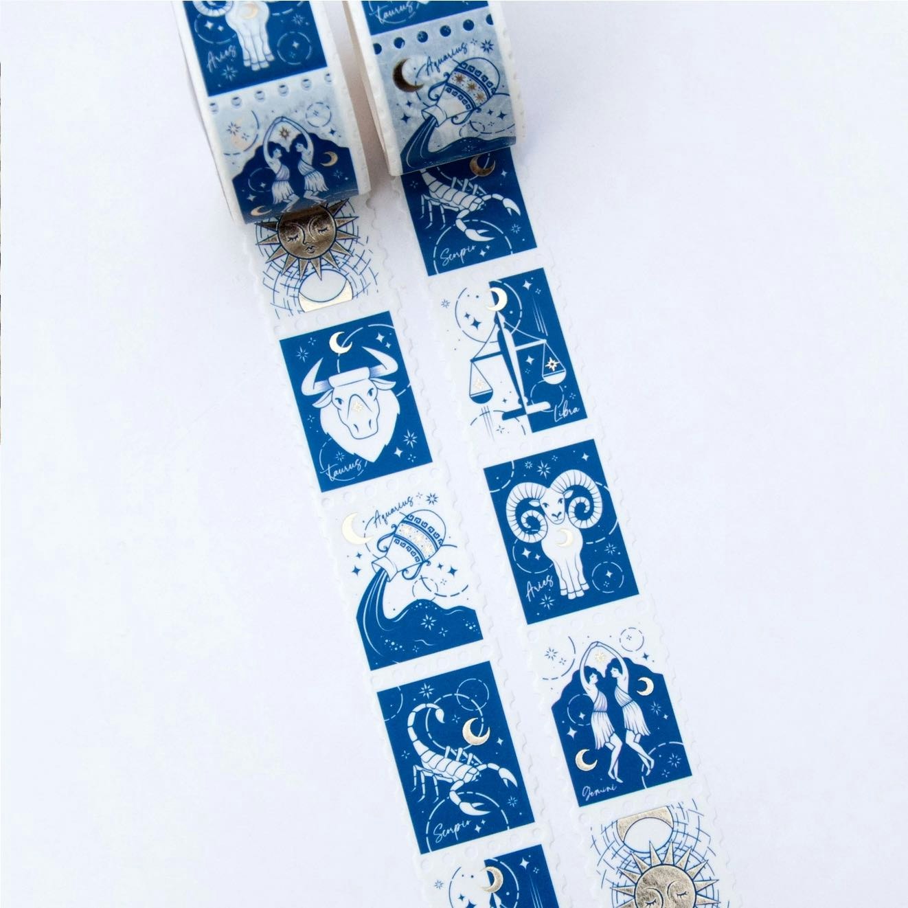 Washi tape Willwa - Zodiac Sun Stamp 25 mm