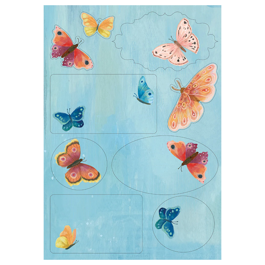 Brevpapper Roger la Borde - Butterfly Ball