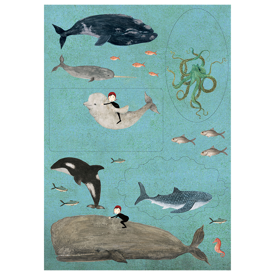 Brevpapper Roger la Borde - Whale Song